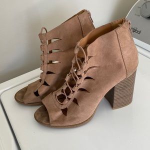 Charlotte Russe Heeled Sandal Booties